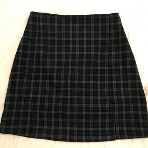Brandy Melville Plaid Skirt With Slits
